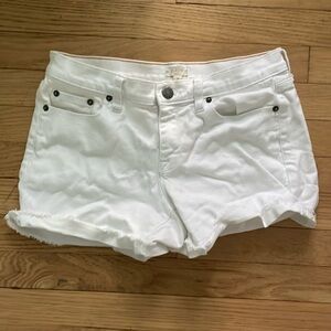 J.Crew White Denim Shorts
